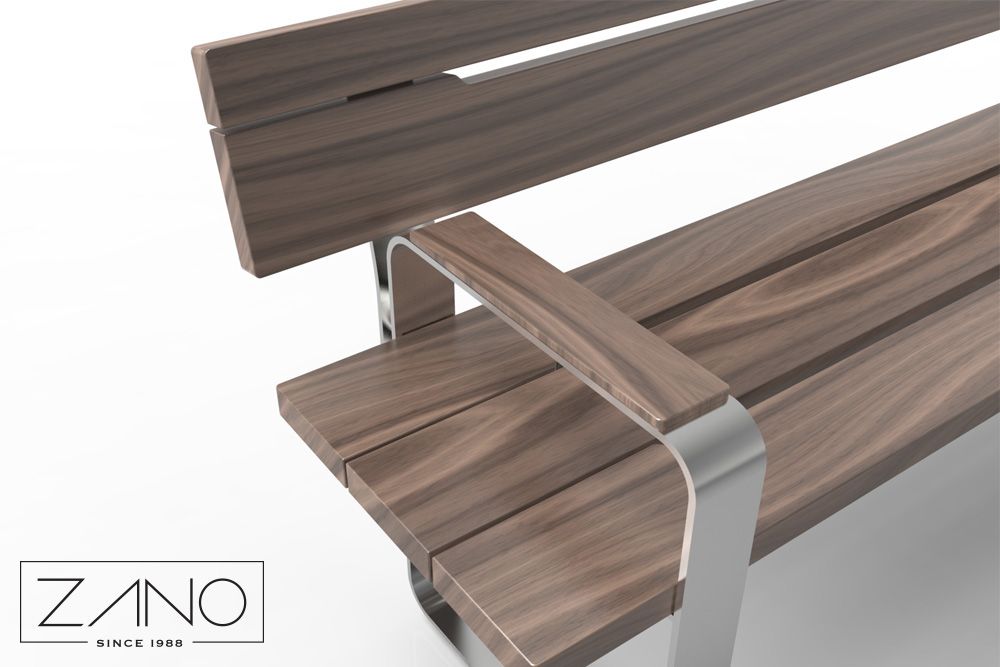 Banco Quantic 02.011 - moderno, diseño sencillo | ZANO Mobiliario Urbano