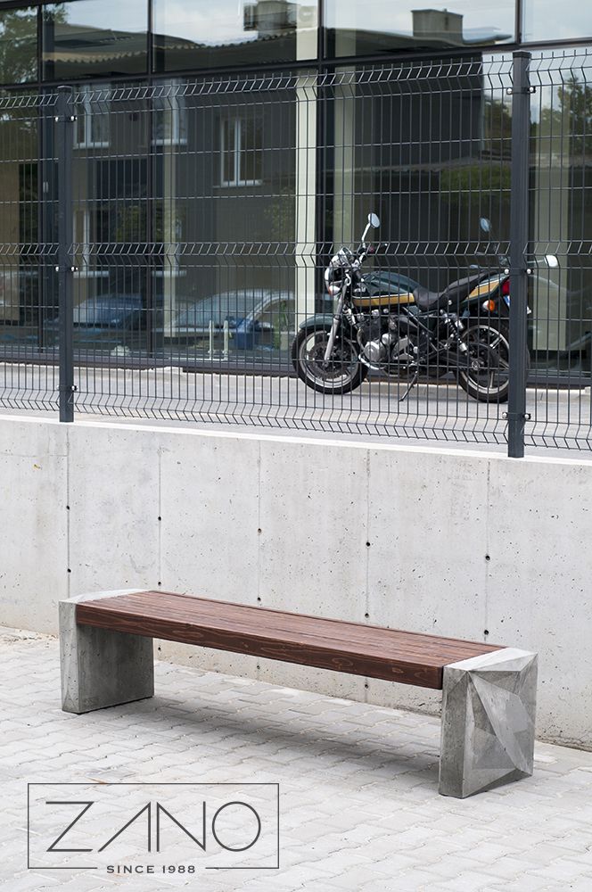 Banco Trigono el hormigón arquitectónico | ZANO Mobiliario Urbano