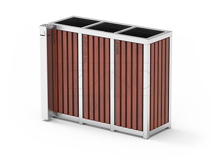 Contenedor para la separación selectiva de residuos de acero inoxidable Contenedor para la separación selectiva de residuos de acero inoxidable