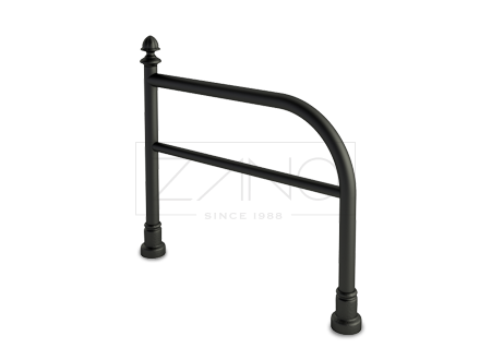 un sencillo soporte para bicicletas basado en un poste