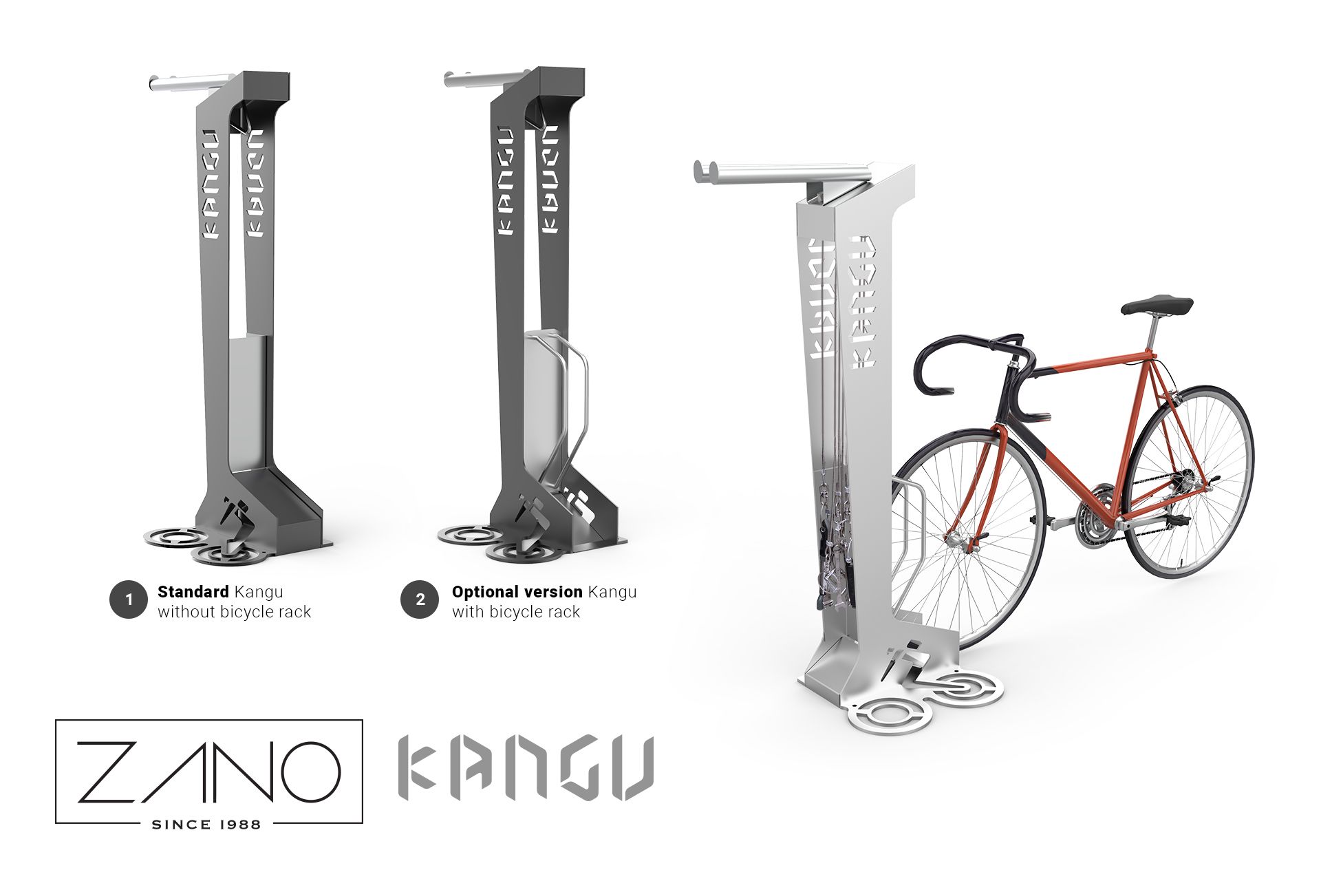 Kangu estación de reparación de bicicletas con un aparcamiento para bicicletas adicional