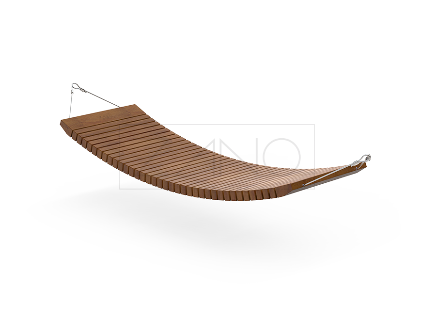 Hamaca WAVE 02.916.3 madera dura, cuerdas de acero inoxidable