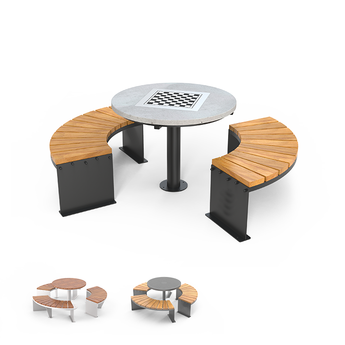 Juego de mesa Amicu más bancos Dominó