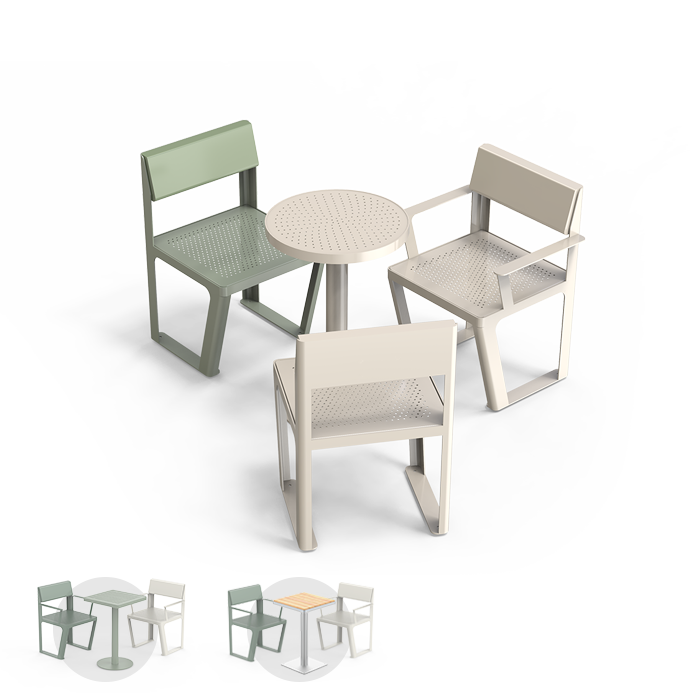 Mesa de picnic redonda