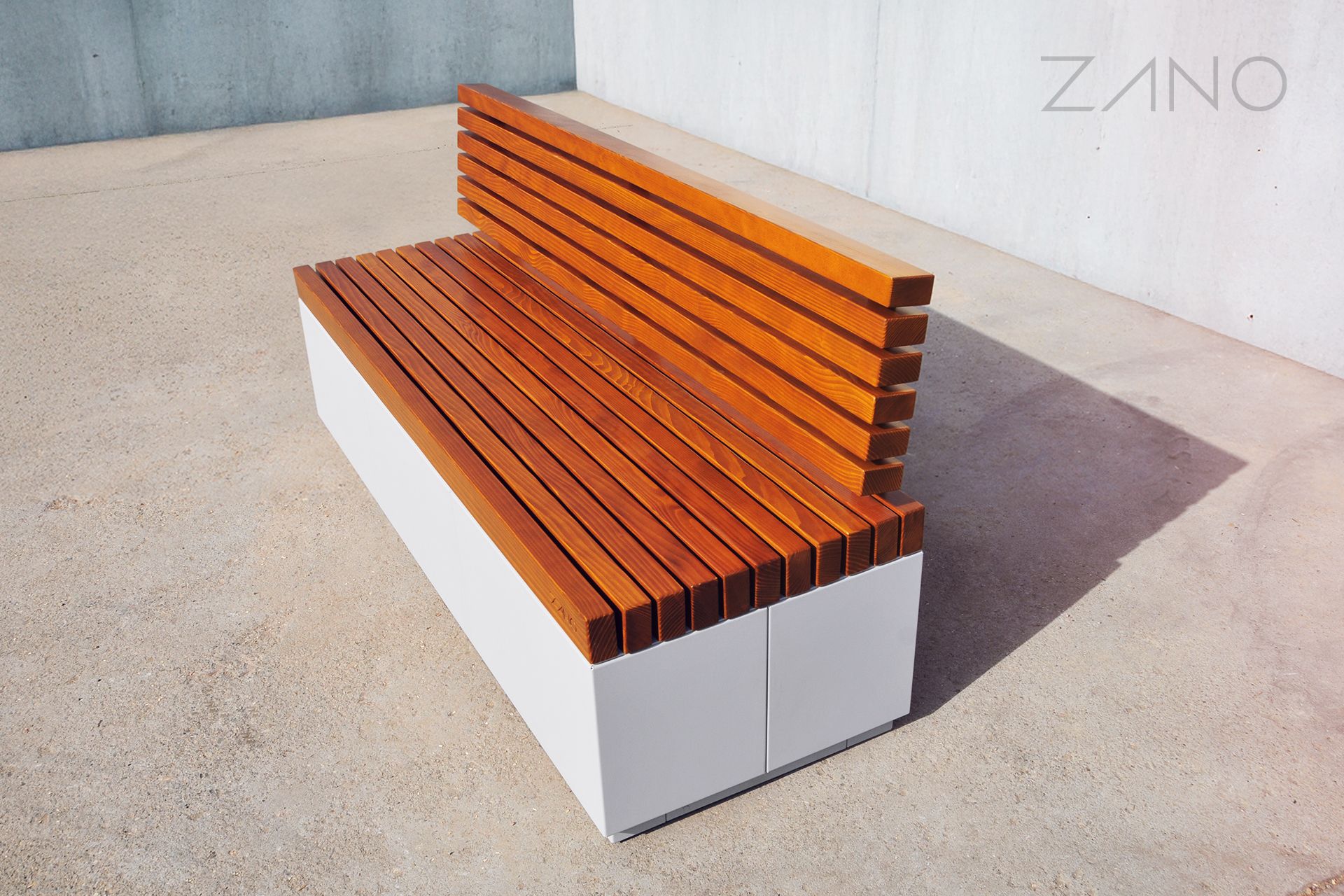 Quadro - banco urbano con respaldo Quadro - banco urbano con respaldo