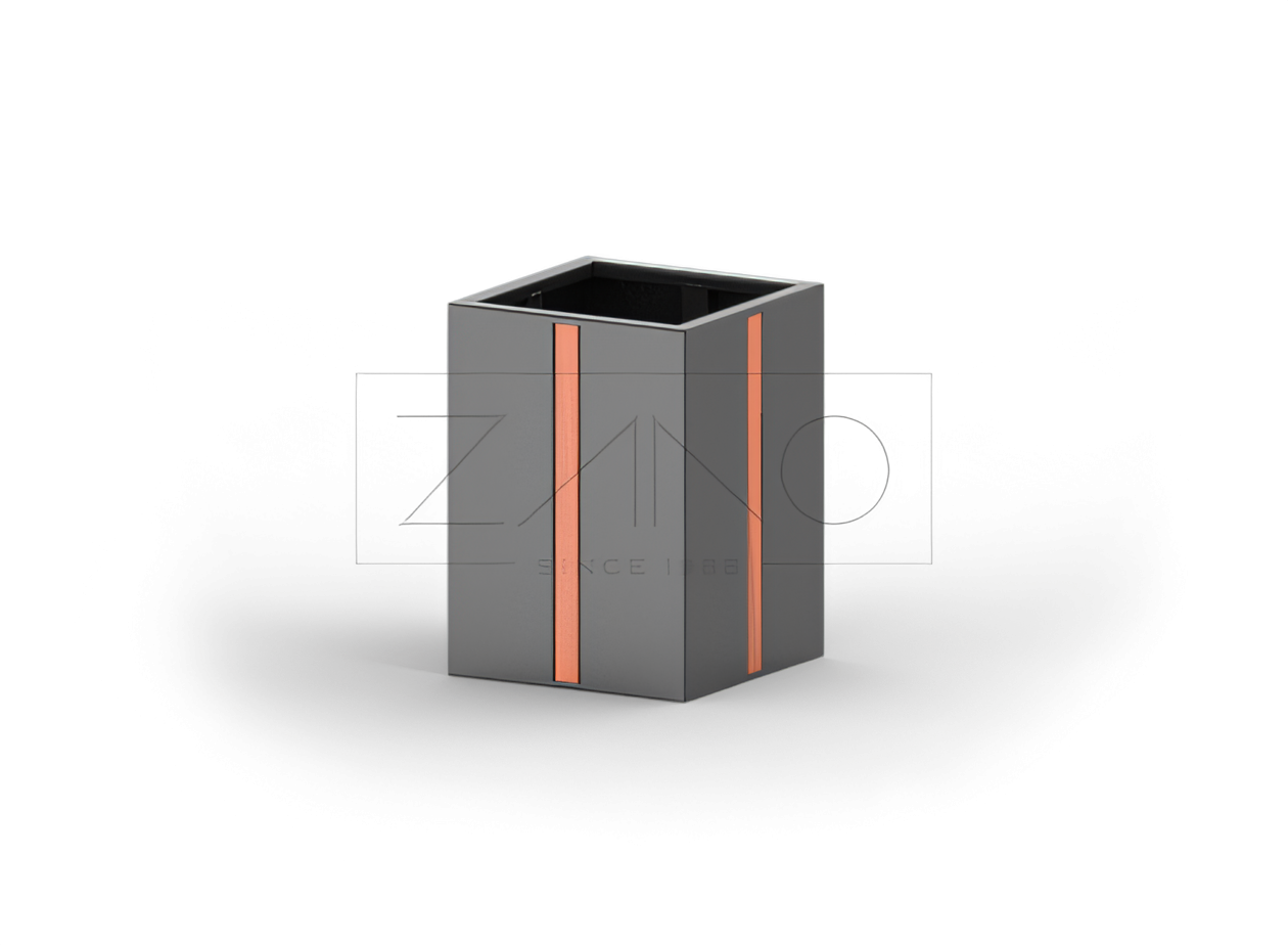 Jardinera urbana Agawa de acero al carbono