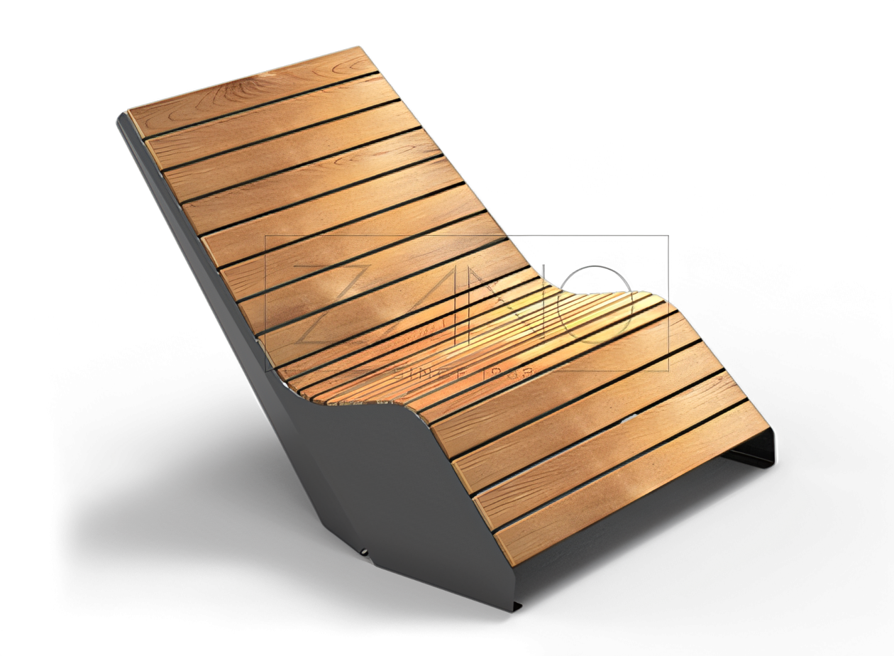 Tumbona Duo - tumbona urbana y cómoda Tumbona urbana de acero al carbono