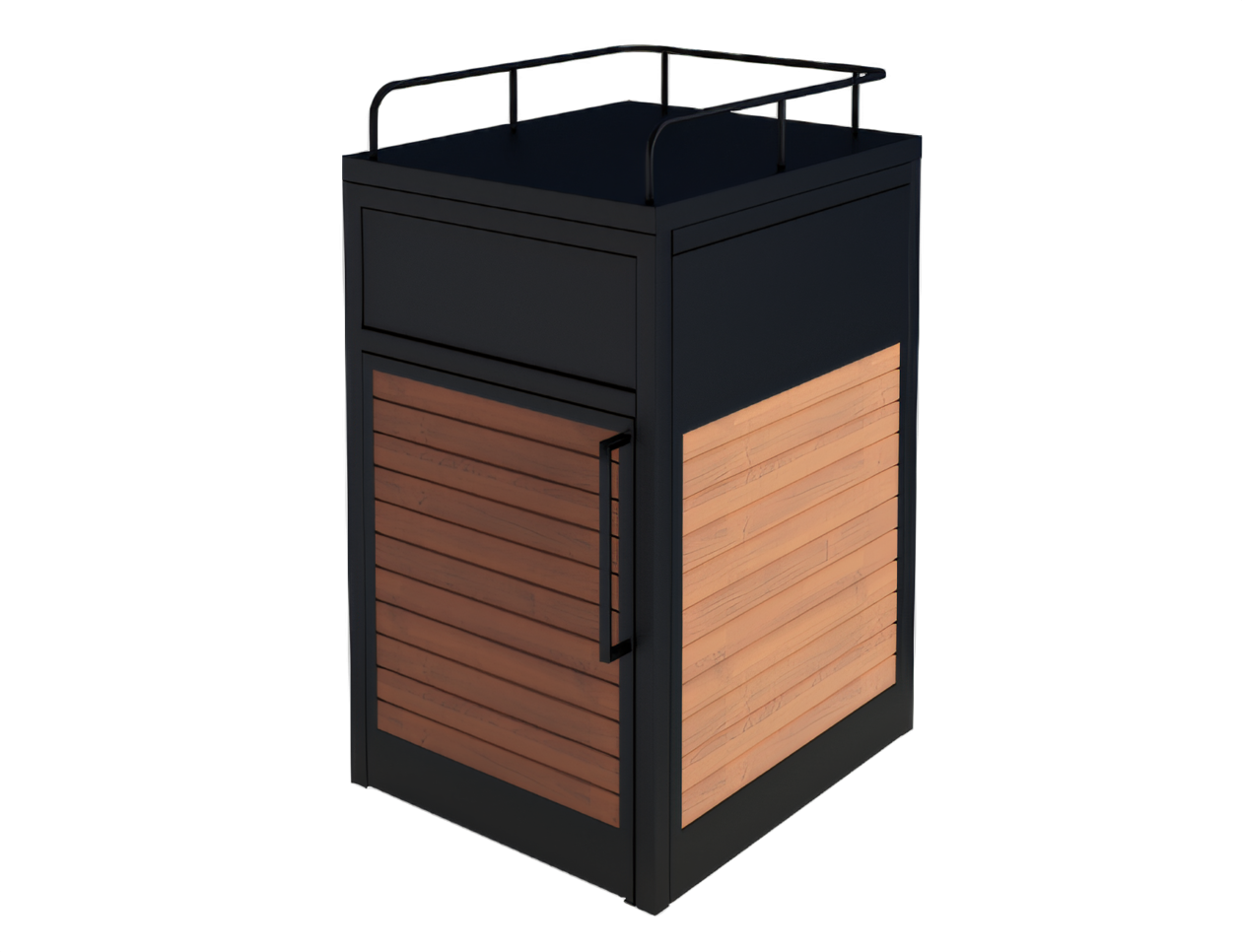 Papeleras de metal para áreas de comida. Papelera Salver "bandejas"