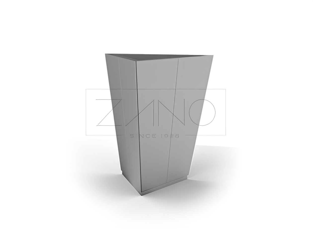 La moderna maceta urbana IVO de acero inoxidable Mobiliario urbano ZANO | Mobiliario urbano adaptado a la arquitectura moderna