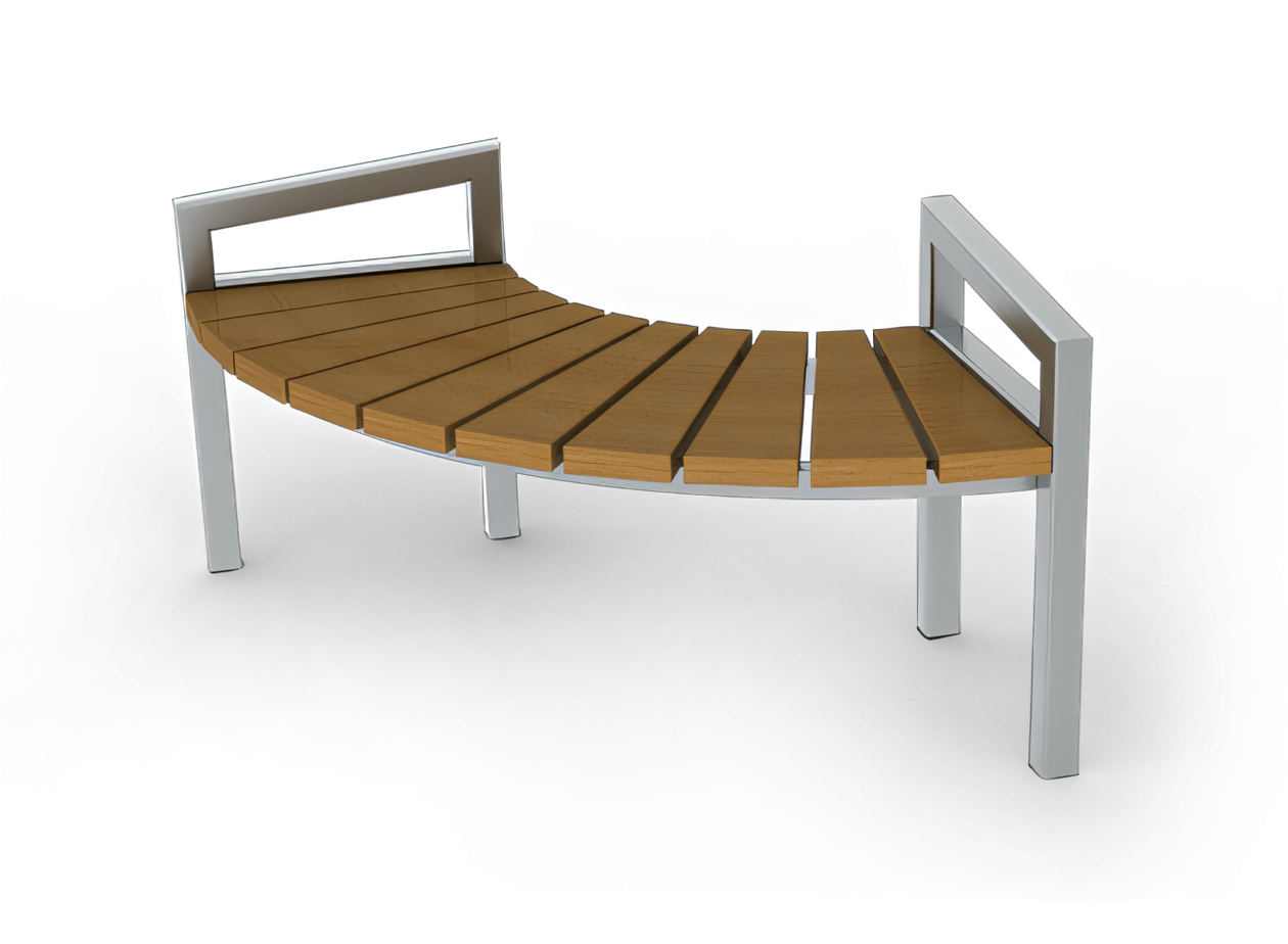 modernos bancos circulares para espacios modernos