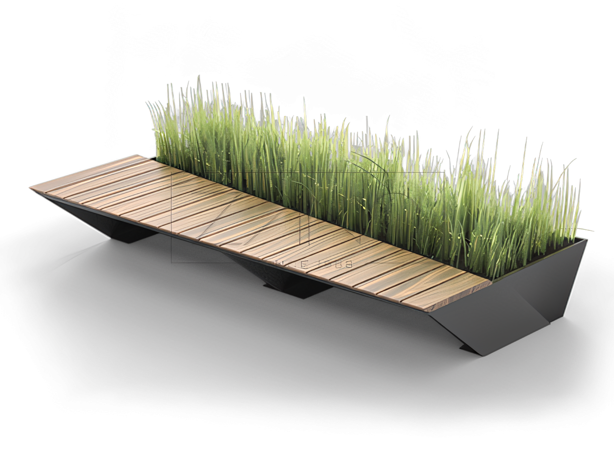 Banco Penrose de metal