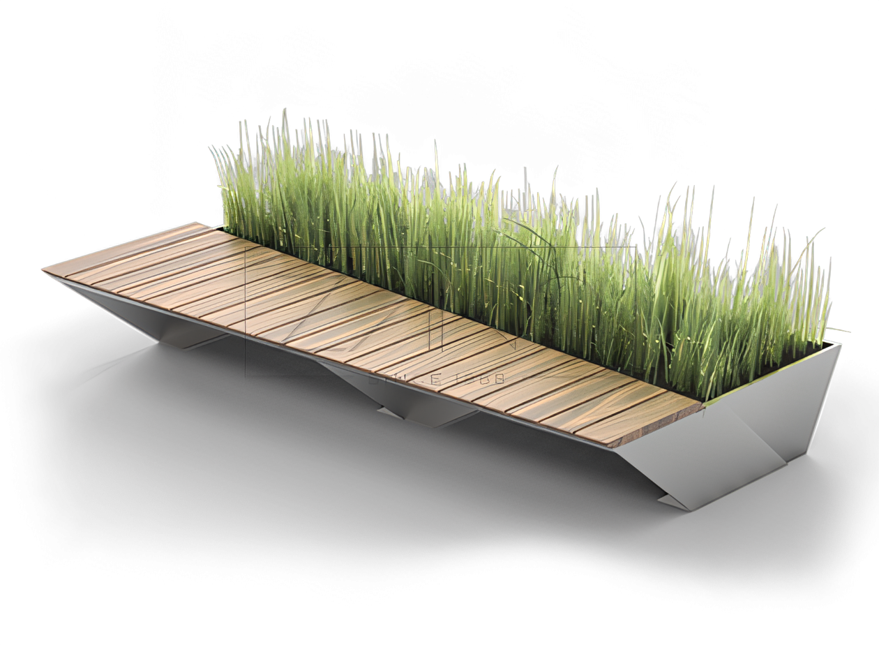 Banco Penrose de acero inoxidable