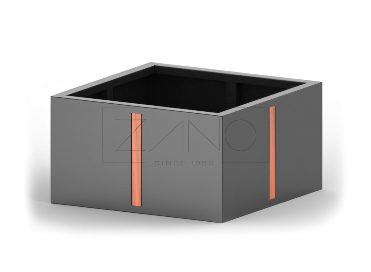 Jardinera urbana con estilo de la colección de mobiliario urbano ZANO Jardinera urbana con estilo de la colección de mobiliario urbano ZANO