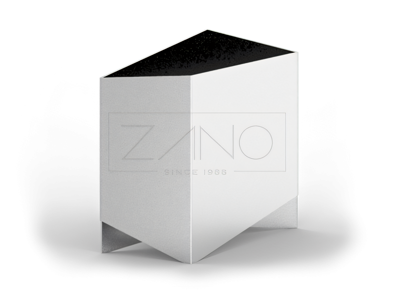 Maceteros urbanos de acero inoxidable