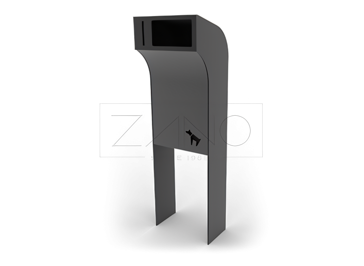 Papelera para excrementos de perro de acero al carbono Papelera para excrementos de perro de acero al carbono