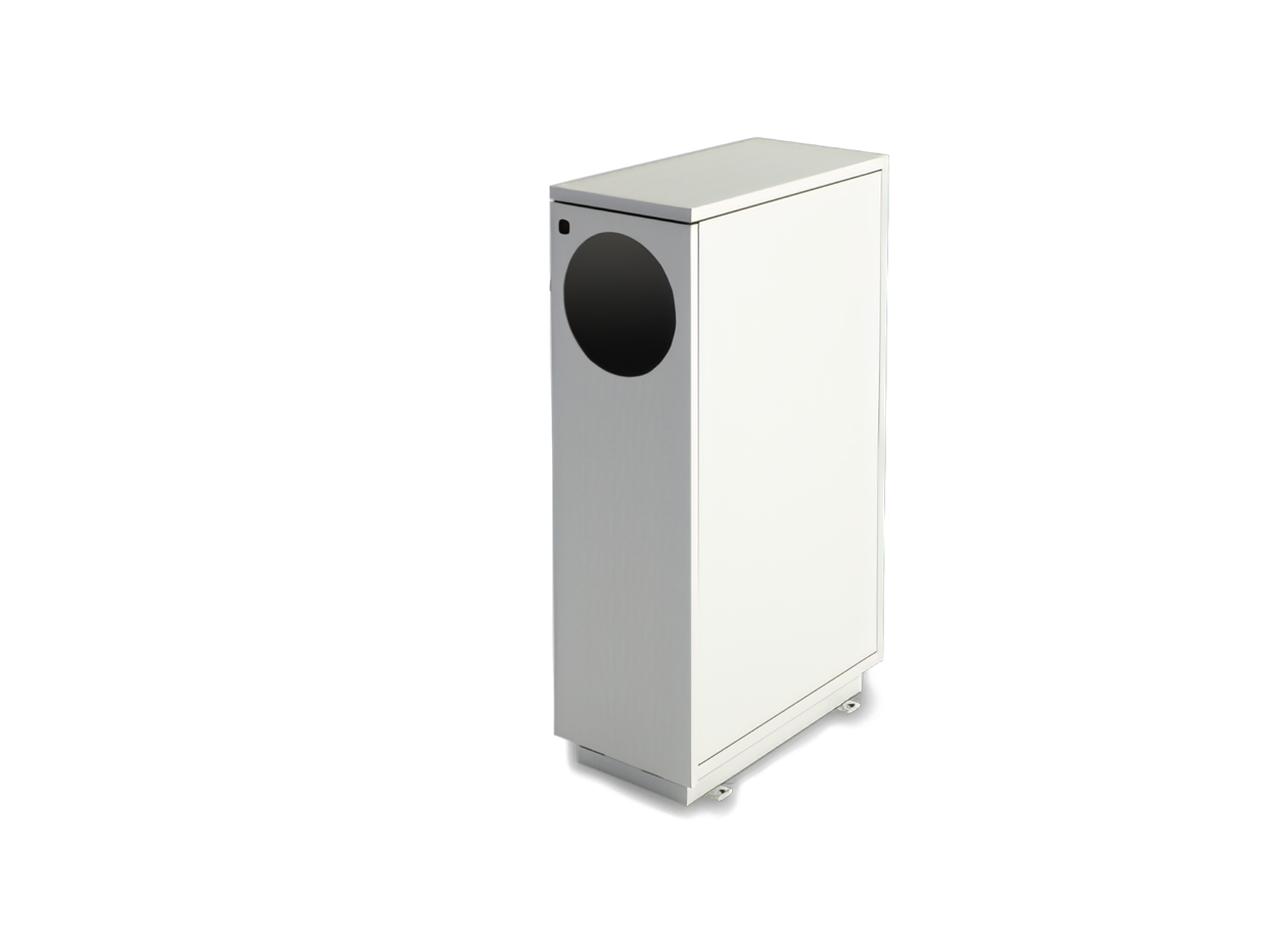 Papelera de acero inoxidable