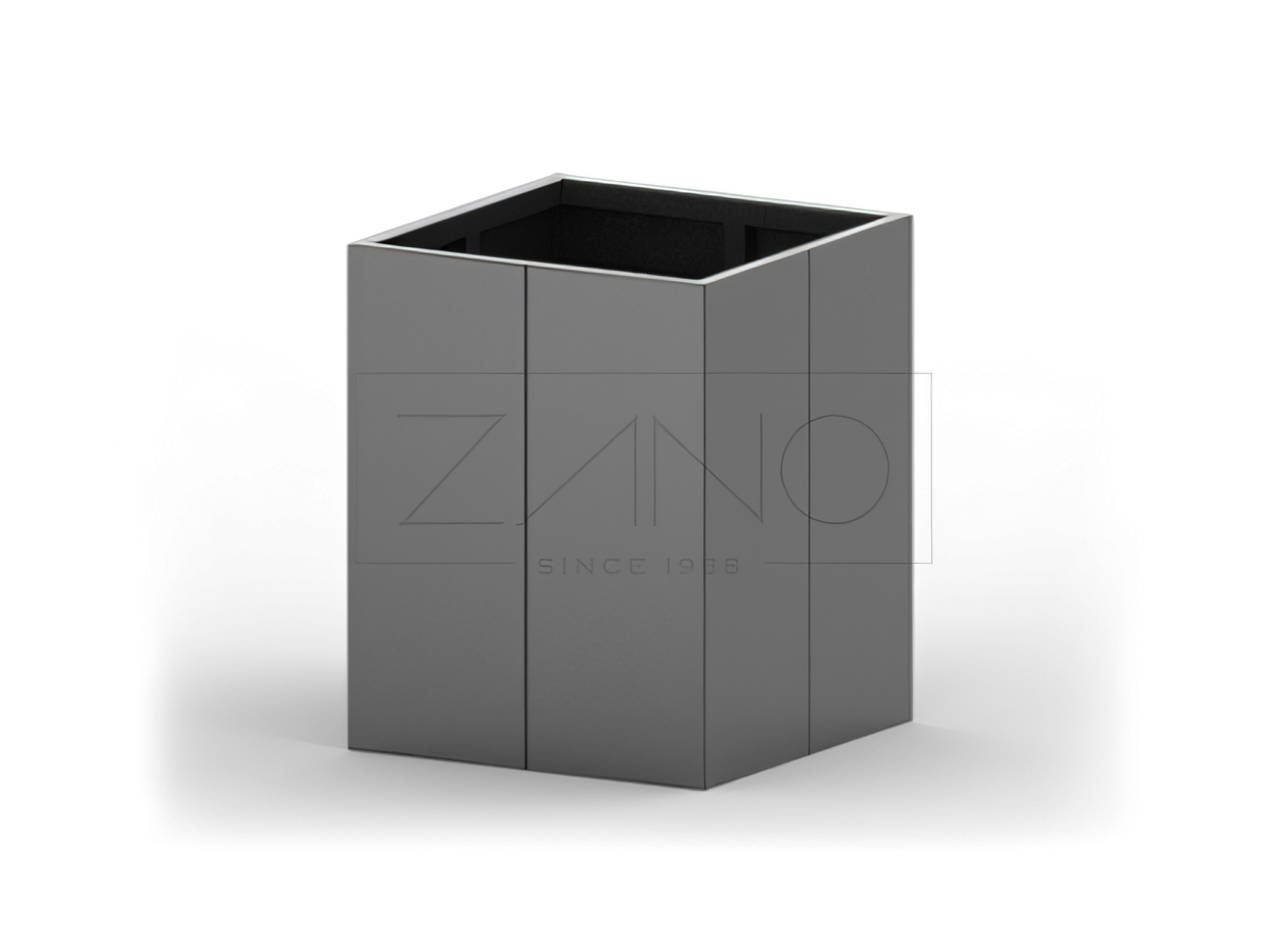 Maceta urbana cl&aacute;sica de acero al carbono