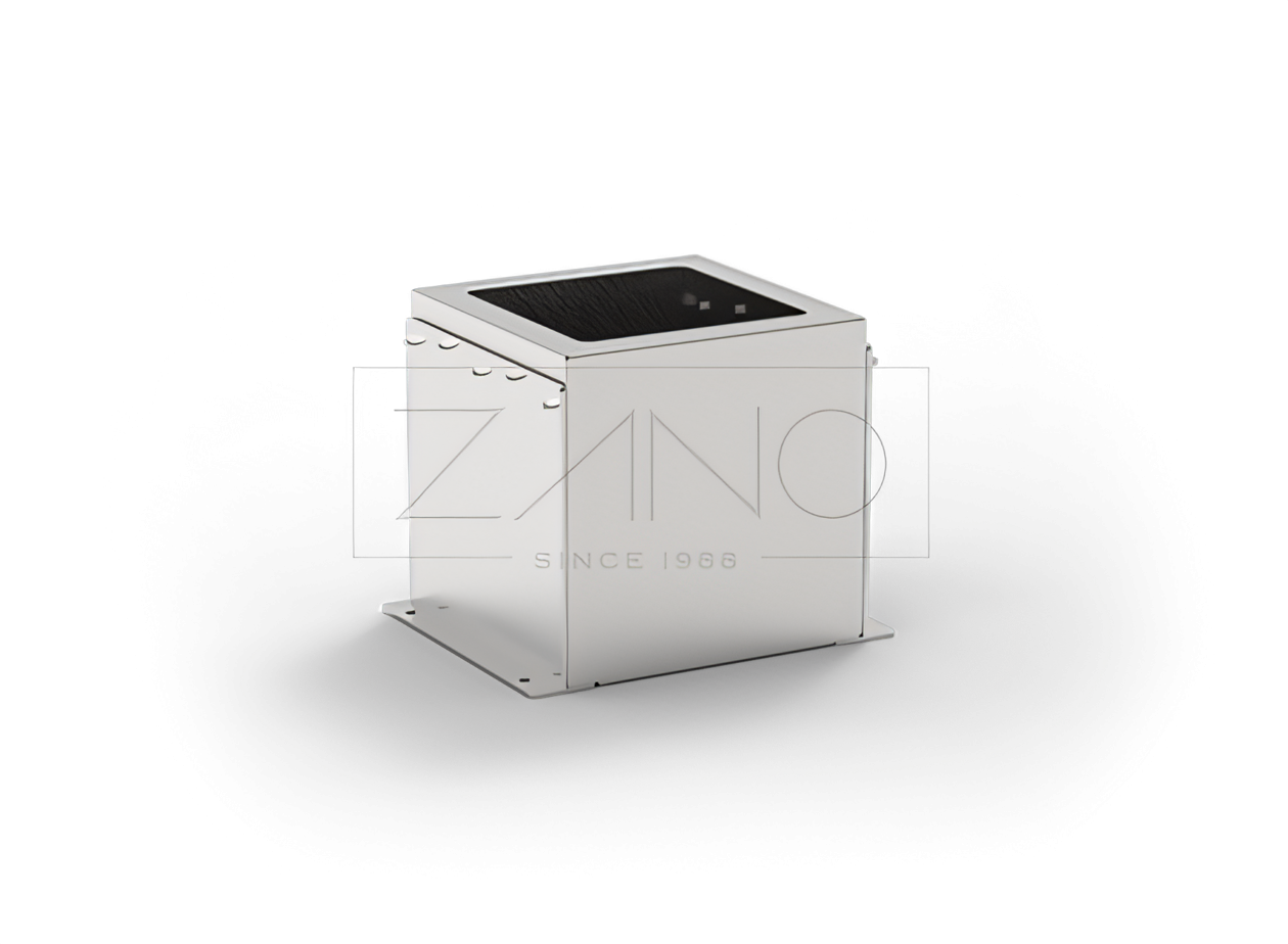 Macetero Domino de acero inoxidable Macetero modular combinado con bancos Domino