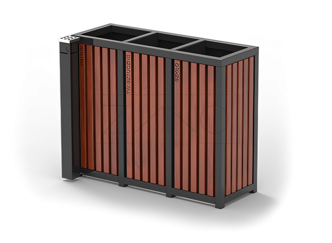 Contenedores urbanos de acero para la segregaci&oacute;n de residuos