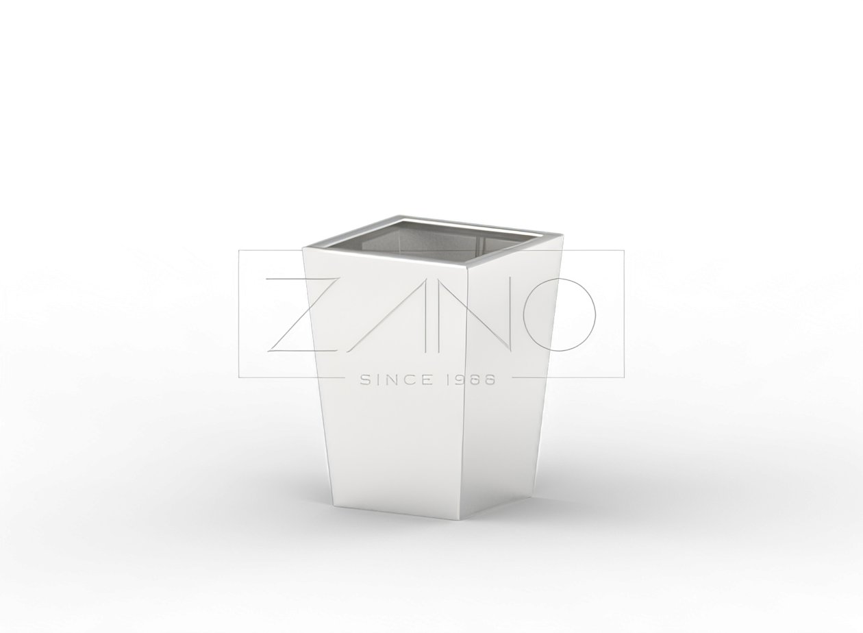 Maceta Tulip moderna de acero inoxidable, tama&ntilde;o S