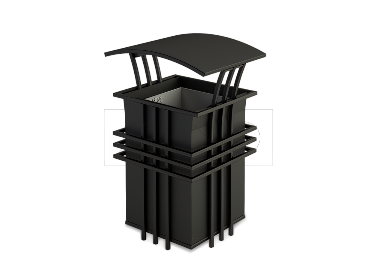 Papelera estilo Art Nouveau - Plaza Szczepański