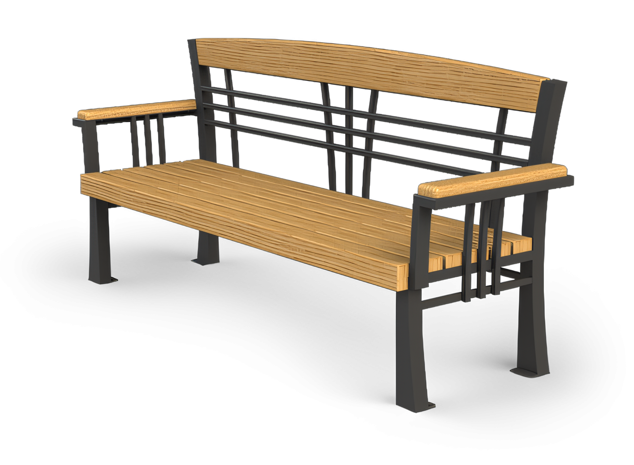 Banco de estilo Art Nouveau - Plaza Szczepański en Cracovia