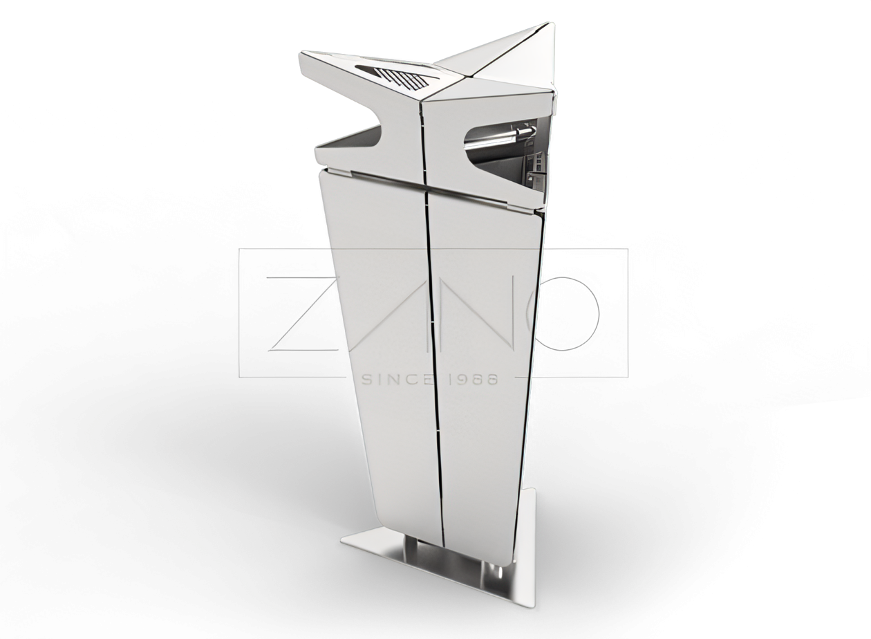 Papelera modular con cenicero