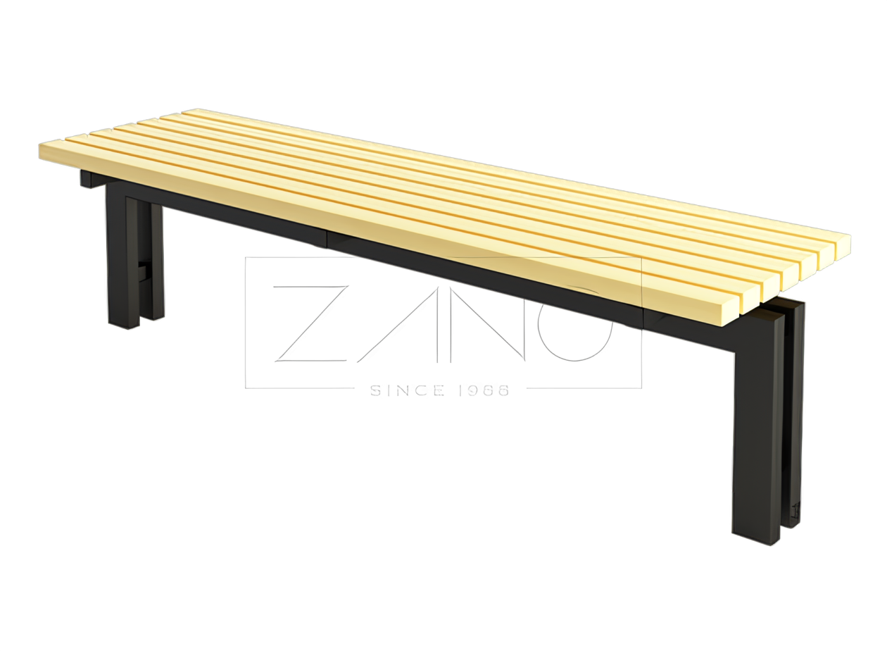 elegante banco sin respaldo