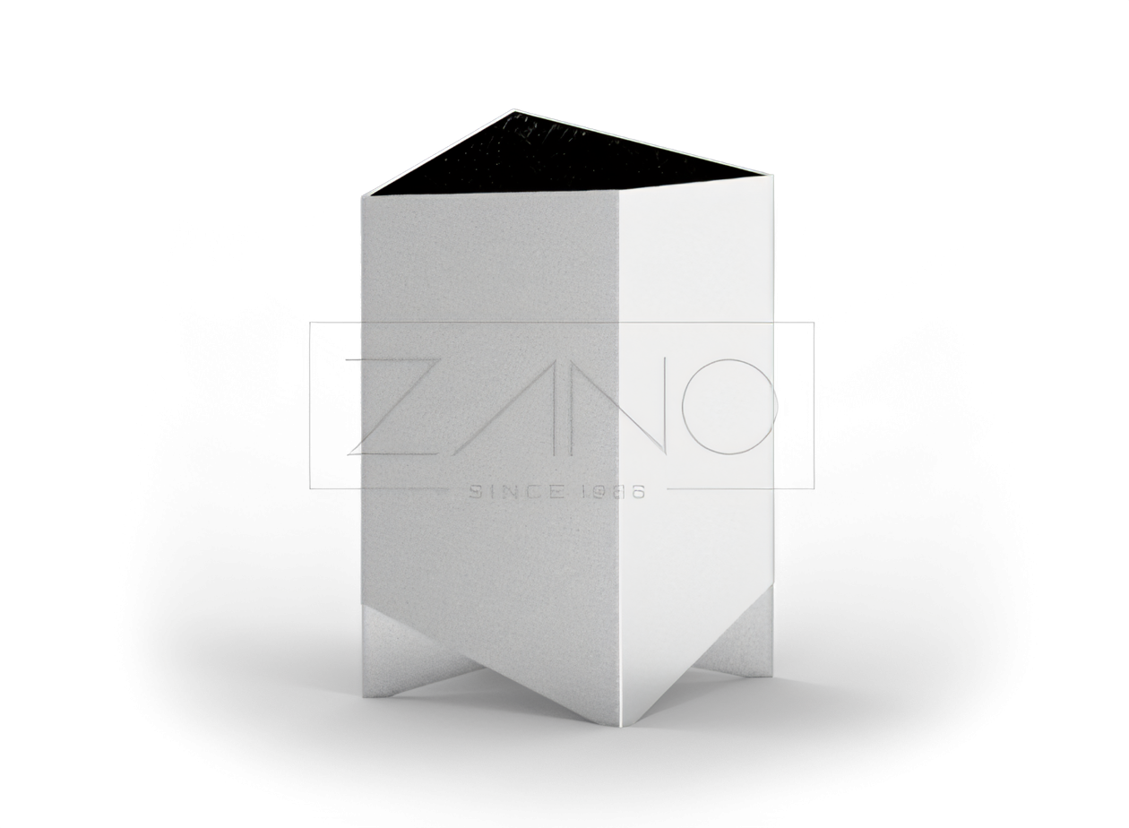 Macetero urbano de acero inoxidable