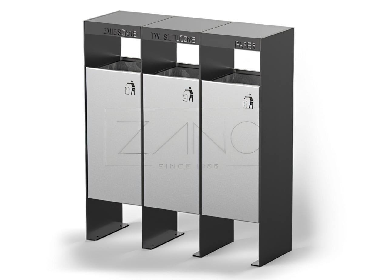 Contenedores met&aacute;licos para la segregaci&oacute;n de residuos