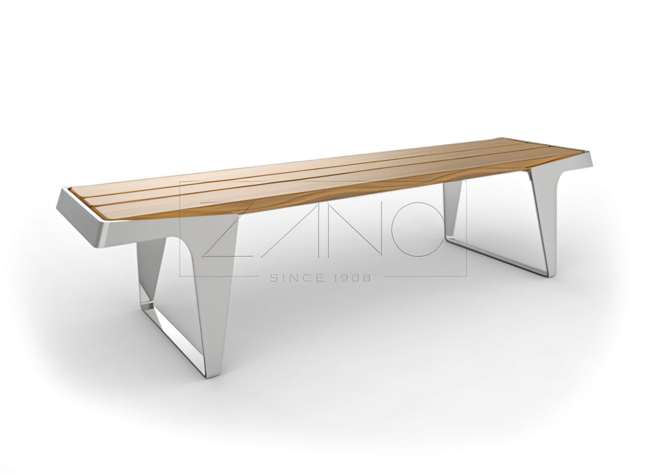 Banco urbano sin respaldo