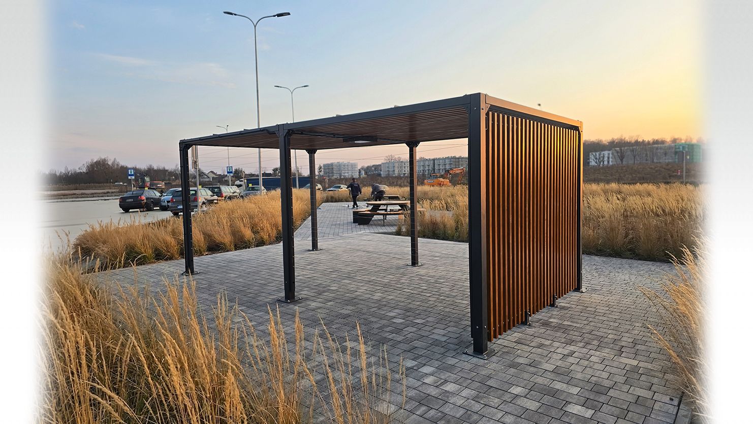 P&eacute;rgolas con cubierta para protegerse del sol