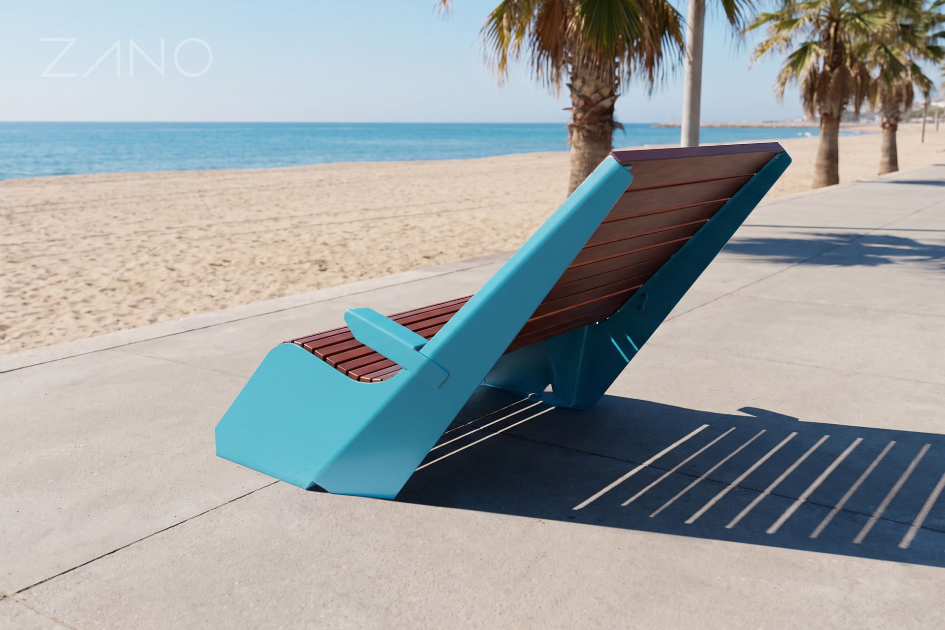 Tumbona DUO para el paseo marítimo Tumbona DUO «Promenada costera»