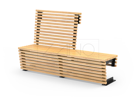 Banco modular de madera Flash: ideal para espacios modernos