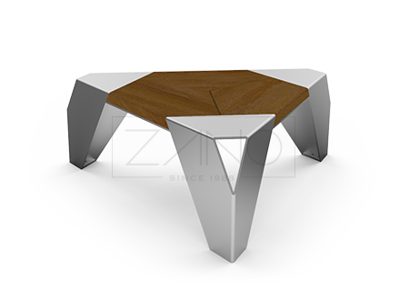 Banca triangular - asiento IVO | ZANO Mobiliario Urbano