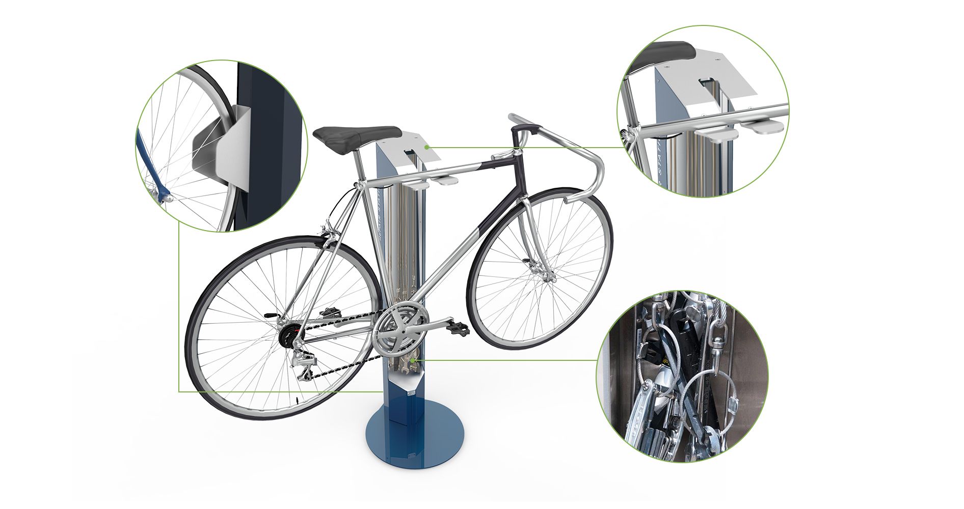 equipamiento para la estación de bicicletas Stilo