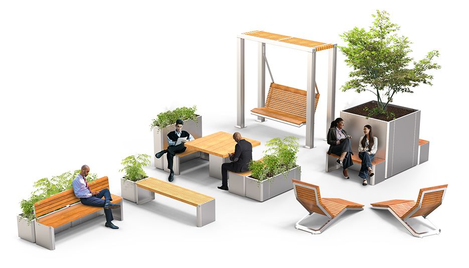 Stilo - línea de mobiliario urbano de ZANO